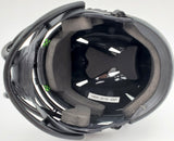 Russell Wilson Signed Eclipse Black Seahawks Speed Mini Helmet In Silver RW Holo