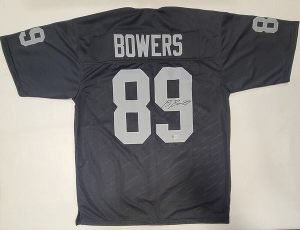 BROCK BOWERS SIGNED AUTOGRAPHED CUSTOM PRO STYLE CUSTOM XL JERSEY BECKETT QR