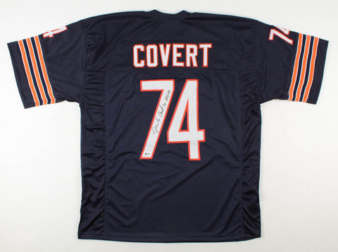 Jim Covert Signed Chicago Bears Jersey Inscribed HOF 20 (Beckett COA) 1985 SB XX