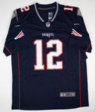 Robert O'Neill "Never Quit" Signed Tom Brady Patriots Nike Style Jersey /PSA COA