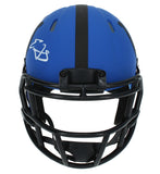Edgerrin James Autographed Indianapolis Colts RAVE Mini Speed Helmet Beckett
