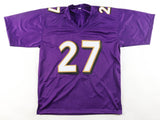 Ray Rice Signed Baltimore Ravens Purple Jersey (JSA) Ex Rutgers Running Back