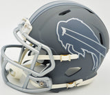 JAMES COOK AUTOGRAPHED BILLS SLATE GRAY SPEED MINI HELMET BECKETT WITNESS 236177