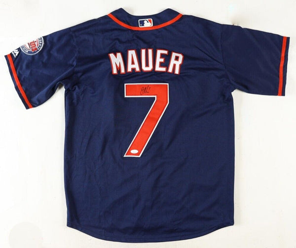 Joe Mauer Signed Minnesota Twins Jersey (JSA COA) 6xAll Star Catcher / 2009 MVP