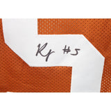 Bijan Robinson Autographed/Signed College Style Orange Jersey Beckett 43435