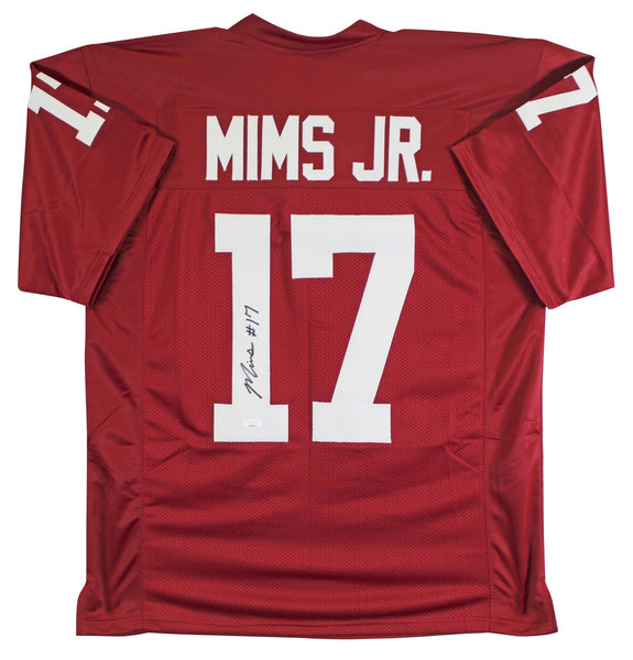 Oklahoma Marvin Mims Authentic Signed Maroon Pro Style Jersey JSA Witness
