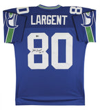 Seahawks Steve Largent "HOF 95" Signed Blue Mitchell & Ness Jersey BAS #BT57749