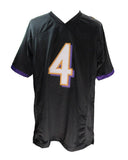 Zay Flowers Autographed Black Custom Football Jersey Ravens Beckett 180945