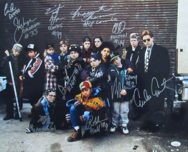 The Mighty Ducks Movie Signed by 10 Cast w/ ESTEVEZ Auto 16x20 Photo JSA 166303