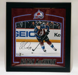 Nathan Mackinnon Autographed 16x20 Action Photo Red Suede Deluxe Framed Fanatics