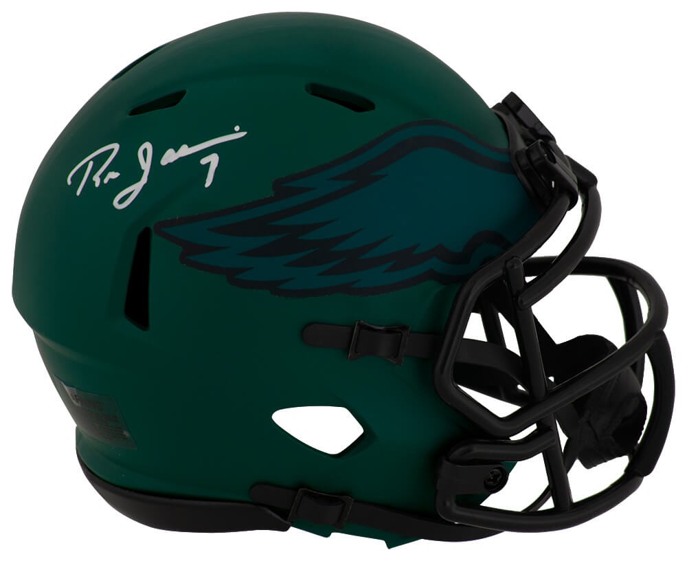 Ron Jaworski Signed Eagles RAVE Riddell Speed Mini Helmet -(SCHWARTZ S ...