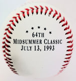 Andres Galarraga Autographed 1993 All-Star Game Baseball JSA COA