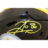 Hines Ward Signed Pittsburgh Steelers Mid-Size Midi Helmet Beckett WIT 58596
