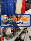Julio Jones Autographed Atlanta Falcons Authentic Flash Helmet Beckett W 51884