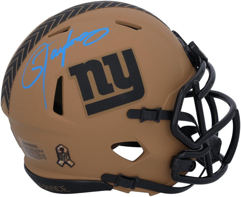 Lawrence Taylor Giants Autographed Riddell 2023 Salute to Service Mini Helmet