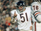 Dick Butkus Signed Bears 35x43 Custom Framed Jersey (JSA) 8x Pro Bowl /1965-1972