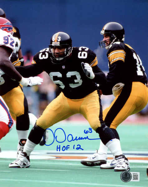 Dermontti Dawson Signed Pittsburgh Steelers 8x10 Photo HOF BAS 45562