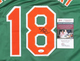 Darryl Strawberry Signed New York Mets St. Patrick's Day Spring Jersey (JSA COA)
