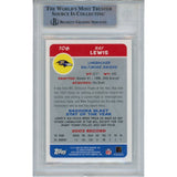 Ray Lewis Autographed/Signed 04 Topps Bazooka Slabbed Trading Card Beckett 47932