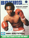 Sugar Ray Leonard Autographed Signed Boxing World Magazine Cover PSA/DNA #S49264
