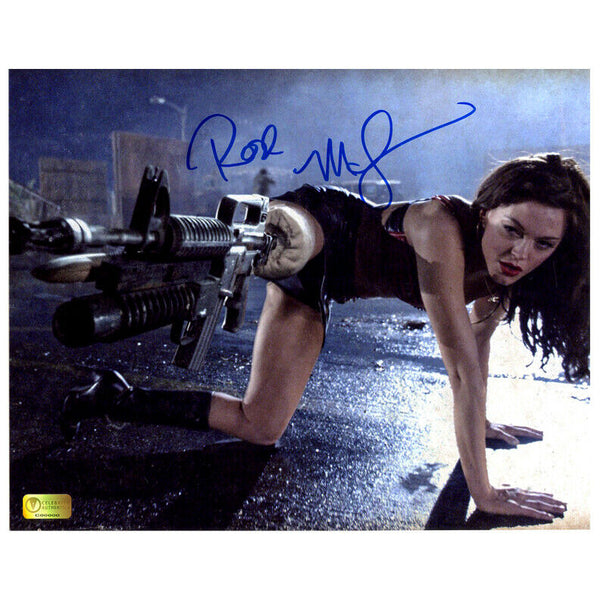 Rose McGowan Autographed Grindhouse Planet Terror Take Aim 8x10 Photo