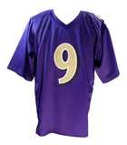 Justin Tucker Signed/Autographed Purple Custom Football Jersey Ravens JSA 190358
