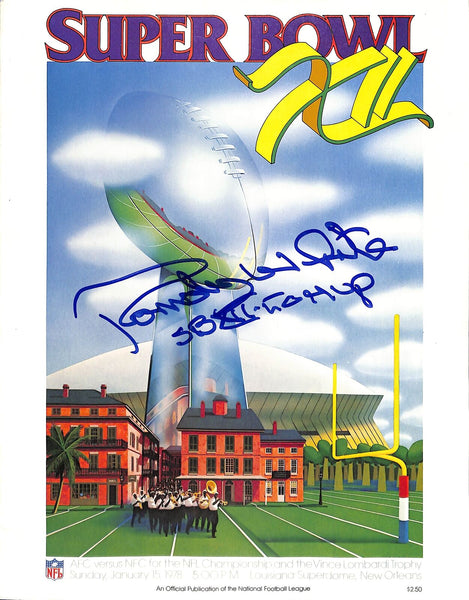 Randy White Signed Dallas Cowboys SB XII Program SB MVP Beckett 42622