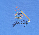 John Daly Authentic Signed Match Worn Blue Loudmouth Polo Shirt BAS #BK84737