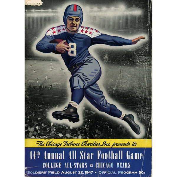 Unautographed Magazine 14th College Allstars vs Chicago Bears 1947 Program 58465
