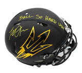Terrell Suggs Signed Arizona Speed NFL Helmet with "Ball So Hard" Inscription