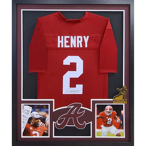 Derrick Henry Autographed Signed Framed Alabama Crimson Tide Jersey BECKETT