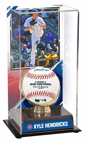 Kyle Hendricks Chicago Cubs Gold Glove Display Case with Image