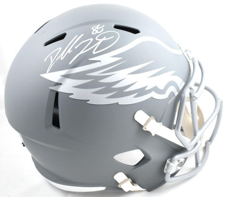 Dallas Goedert Autographed Philadelphia Eagles F/S Slate Speed Helmet - Fanatics