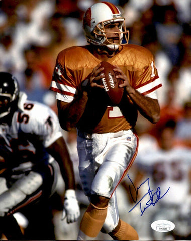 Vinny Testaverde Tampa Bay Bucs CHOF Signed/Autographed 8x10 Photo JSA 161423