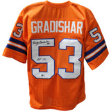 Randy Gradishar Autographed/Signed Pro Style Orange XL Jersey HOF Beckett 44574