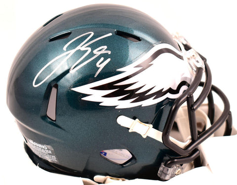 Jake Elliott Autographed Philadelphia Eagles Speed Mini Helmet - PSA *Silver