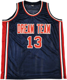 TEAM USA CHRIS MULLIN AUTOGRAPHED BLUE JERSEY DREAM TEAM BECKETT WITNESS 232597