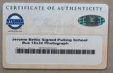 Jerome Bettis HOF Autographed 20x24 Photo Steelers Framed Steiner 180805