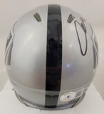 AIDAN O'CONNELL SIGNED RAIDERS SPEED MINI HELMET BECKETT QR