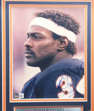 Walter Payton Autographed Framed 8x10 Photo Bears "Sweetness" Beckett #AC95520