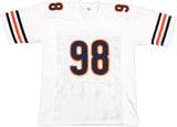 CHICAGO BEARS MONTEZ SWEAT AUTOGRAPHED SIGNED WHITE JERSEY JSA STOCK #233376