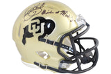 Kordell Stewart Autographed Colorado Buffaloes Mini Helmet Miracle Beckett 52830