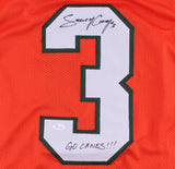 Stacy Coley Signed Miami Hurricanes Jersey Inscribed "Go Canes!" (JSA COA)