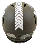 Commanders Terry McLaurin Signed STS Full Size Speed Proline Helmet BAS Witness