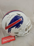 JAMES COOK SIGNED BUFFALO BILLS SPEED AUTHENTIC HELMET BECKETT QR