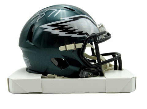 Jason Peters Signed/Autographed Eagles Speed Mini Football Helmet JSA 167010