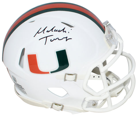MALACHI TONEY AUTOGRAPHED MIAMI HURRICANES SPEED MINI HELMET JSA