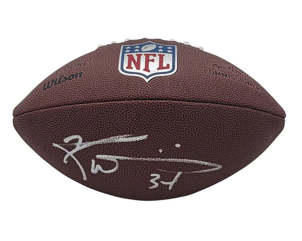 Ricky Williams Signed Miami Dolphins NFL Duke Replica Football JSA Witnessed