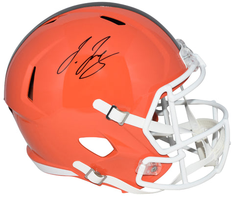 JERRY JEUDY AUTOGRAPHED CLEVELAND BROWNS FULL SIZE SPEED HELMET BECKETT