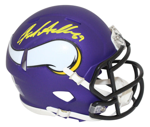 Jared Allen Autographed Minnesota Vikings Speed Mini Helmet Beckett 39489